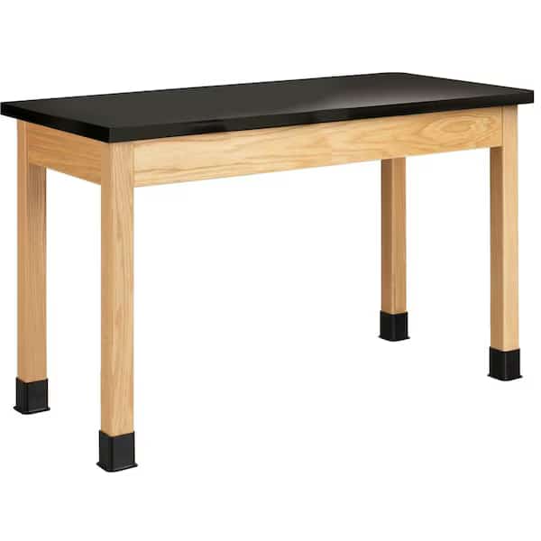 Rectangle Table, 48" W, 48" L, 30" H, Wood Oak