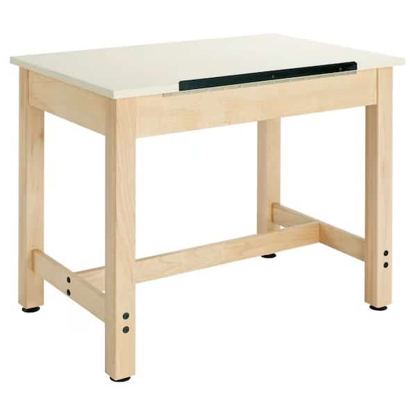 Rectangle Drafting Table, 36" X 38" X 30", HPL Almond, Diversified Spaces, Mfr#: DT-9A30