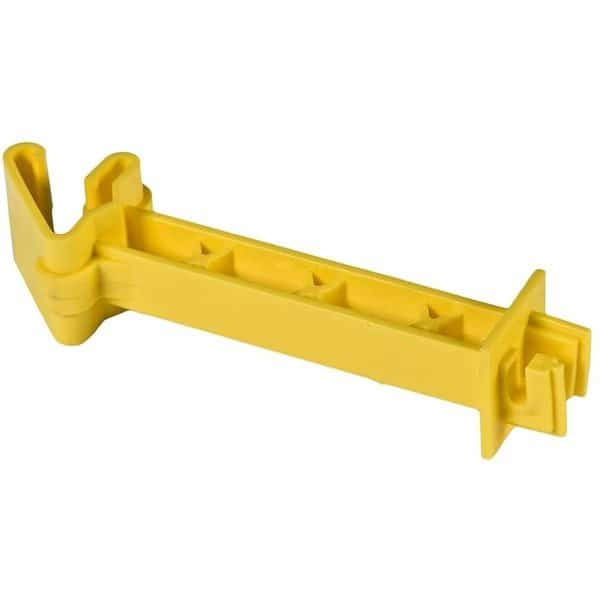 SnapOn Extender Insulator, AluminumPolywireSteel, Polyethylene, Yellow