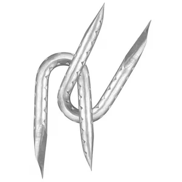 Rangemaster 7467 Fence Staple, 1-1/2 in L, Galvanized