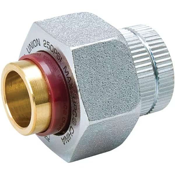 Pipe Union, 12 in, FIP x Sweat, Brass, 250 psi Pressure