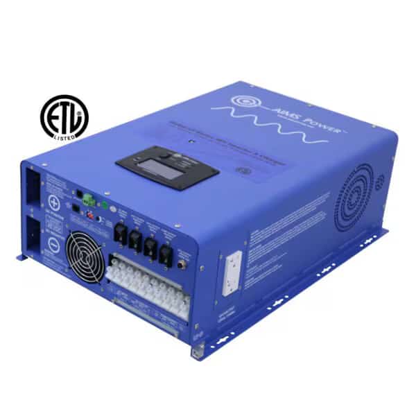 Power Inverter and Battery Charger, Pure Sine, 36,000 W Peak, 12,000 W Continuous, 1 Outlets