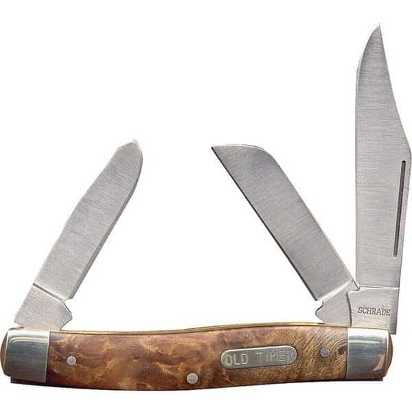 Folding Pocket Knife, 3 in L Blade, 7Cr17 High Carbon Stainless Steel Blade, 3Blade