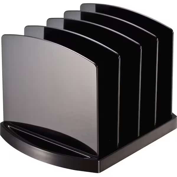 Officemate Standard Sorter with 4 Compartments Black