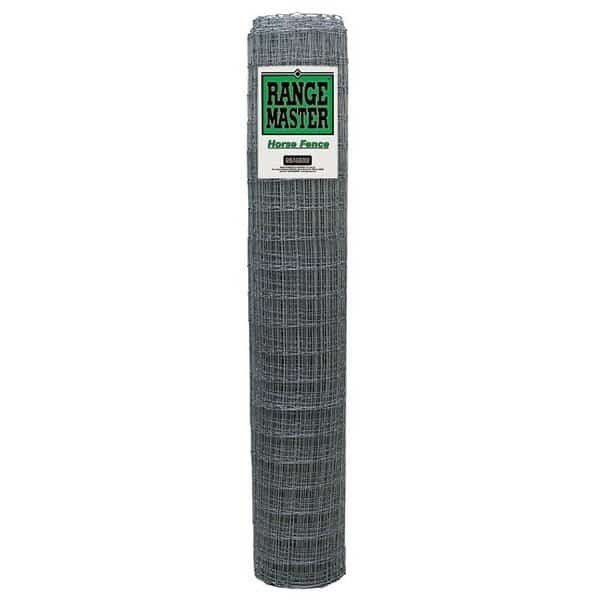 Horse Fence, 100 ft L, 48 in H, 125 ga Gauge, Galvanized