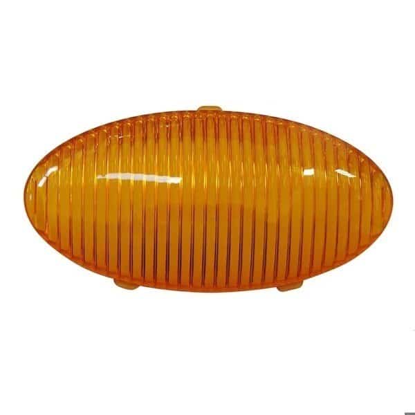 AMBER LENS REPLACEMENT FOR OVAL STYLE PORCHLIGHT