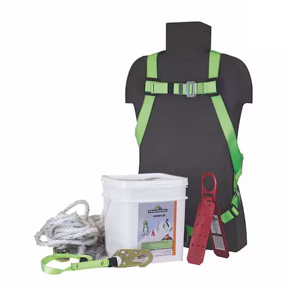 R7 Series Rooferfts Kit, Includes Safety Harness , Vertical Lifeline , Roof Bracket , 16L Pail