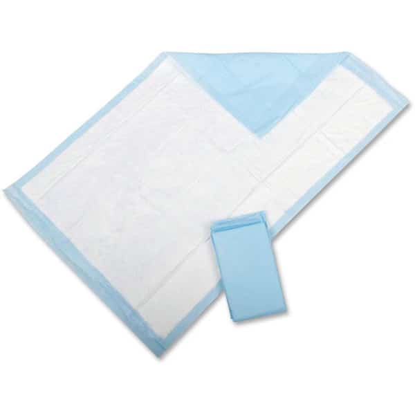 Protection Plus Disposable Underpads, 23" x 36", Blue, PK150