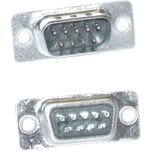DB9 Male D-Sub Connector, Solder Type