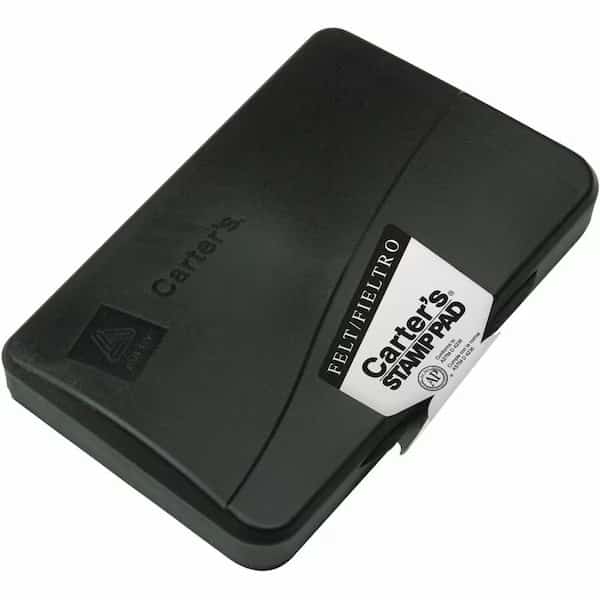 reg Reinkable Felt Stamp Pads, Black