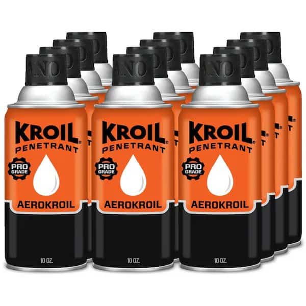 10 Oz. Penetrant Original aka AeroKroil, Penetrating Oil Aerosol, Multipurpose, 12PK