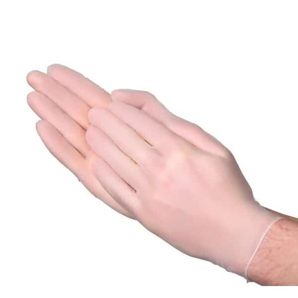A21A1, Disposable Gloves, 3 mil Palm, Vinyl, Powder-Free, S, 1000 PK, Clear