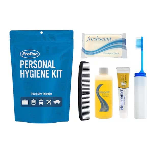Personal Hygiene Kit, Plastic Bag, PK25