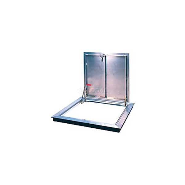 Bilco Non-Drainage Angle Frame, Double Leaf, Aluminum, 60L X 60W