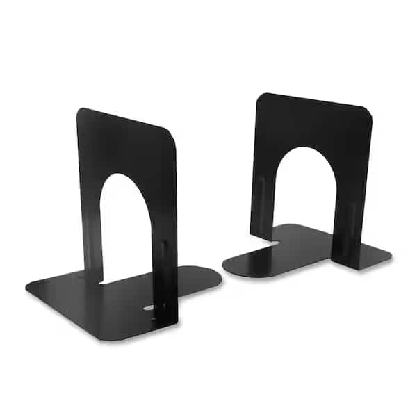Metal Bookends, 5in Height, Black, PK12