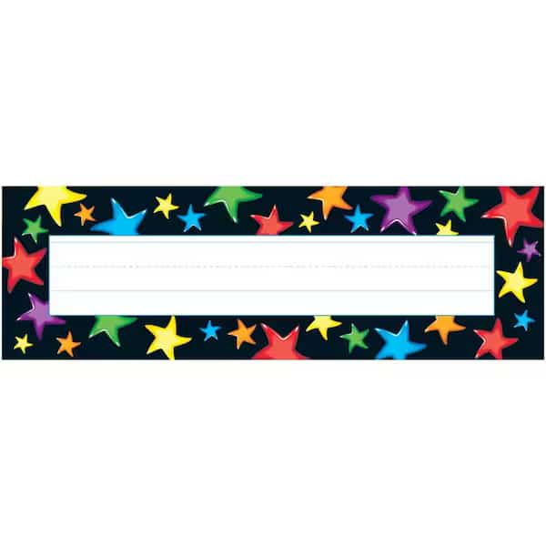 Gel Stars Desk Toppers Name Plates, 36 Pieces, PK6