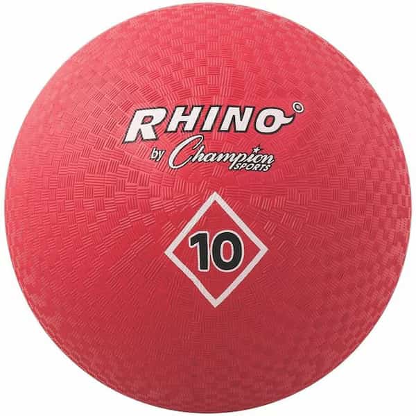 10 Inch Playground Ball Red, Red, 24PK