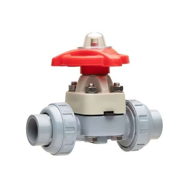 Valve, Diaphrgm, 1-1/4", CPVC, Thrd, ASAHI, Mfr# 1531012