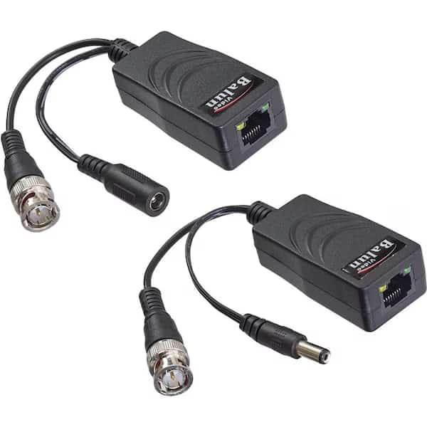Video Balun, male/female power contacts.