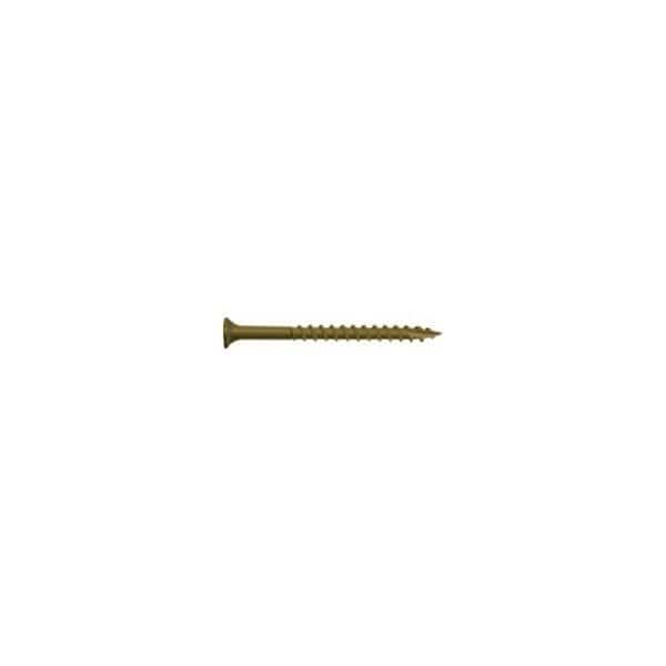 Deck Screw, #8 x 2 in, Steel, Flat Head, Torx Drive