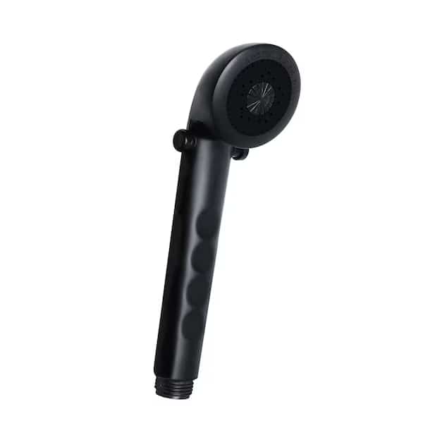 HandHeld Matte Black Water Saving Trickle Valve Switch On Shower Head