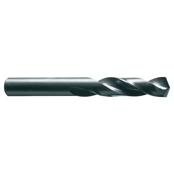 Screw Machine Drill Bit, #21 Size, 135  Degrees Point Angle, Black Oxide Finish, Spiral Flute