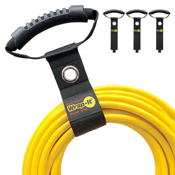 Back-to-Back Strap, No Adhesive, 17 in, 2 in Wd, Black, 2 PK