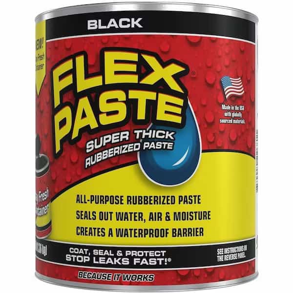 Flex Seal Family of Products Flex Paste Black Rubberized Paste 3 lb