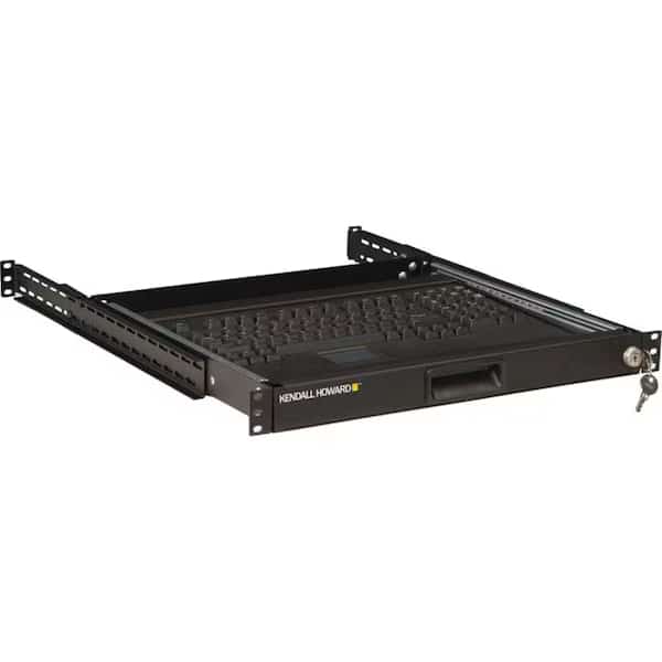 Kendall Howard 1U 4-Post Rackmount Keyboard Tray