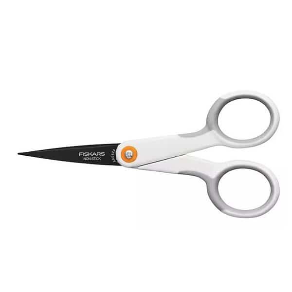 99947097J NonStick Scissor, 49 in OAL, 11316 in L Cut, Stainless Steel Blade, Double Loop Handle