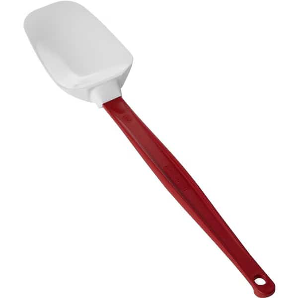 High Heat Scraper Spoon, White w/Red Blade, 13 1/2"