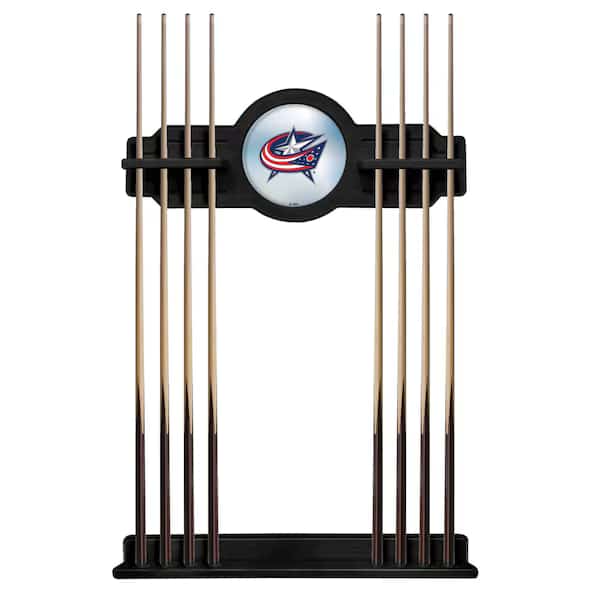 Columbus Blue Jackets Cue Rack in Black Finish