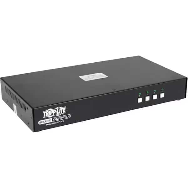 Secure KVM Switch 4-Port DVI + Audio NIAP PP3.0 Certified w/ CAC