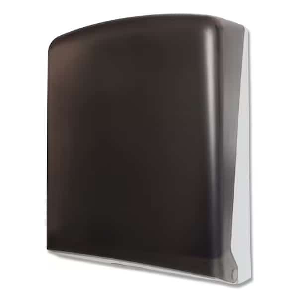 Folded Towel Dispenser, 11" x 4 1/2" x 14", Smoke