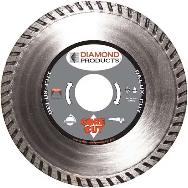 DIAMOND PRODUCTS 21134 Circular Turbo Blade, 7/8 in Arbor, Diamond Cutting Edge