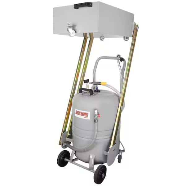 Pantograph Oil Drain with 10Gallon Basin, 21Gallon