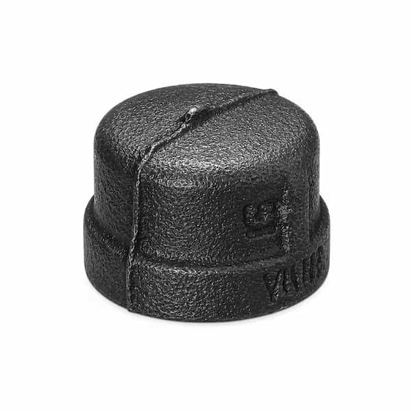 1/2" Iron Pipe Cap, 10PK