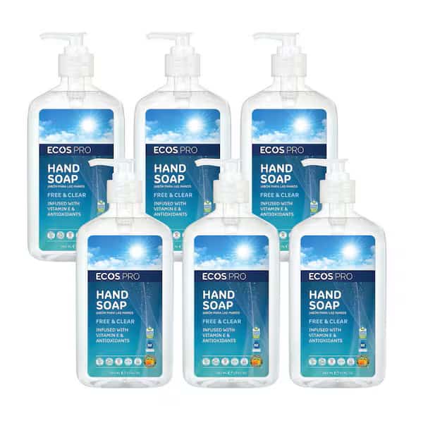 Hand Soap, CLR, 17 oz, , PK6, Ecos Pro, Mfr#: PL9663/6