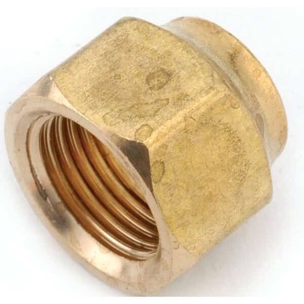 Nut, 58 in, Flare, Brass