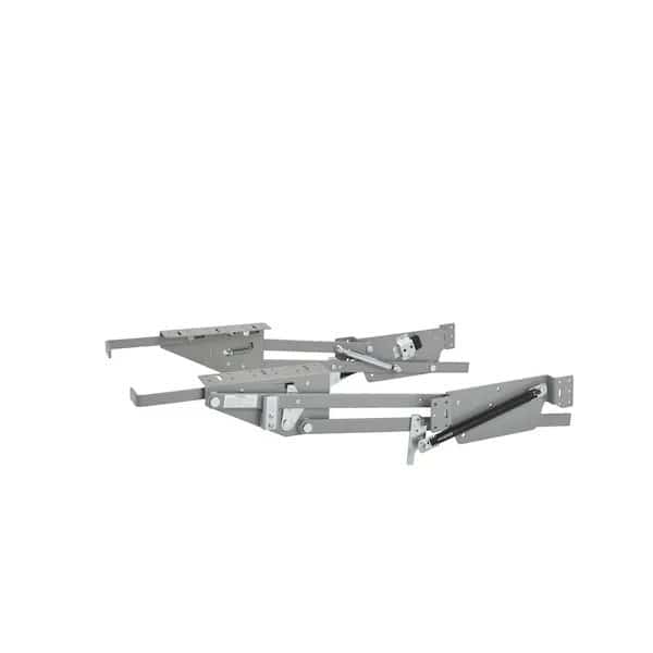 Steel, Silver, 12 in W, 20.63 in H, 22.5 in D