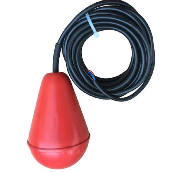 Sewage/Septic Wire Lead Float Switch, Non Tethered, 33 Foot Length, Rated up to 13 Amps, Designed for Heavy Solids, Sump Alarm, Mfr#: SA-2368-10