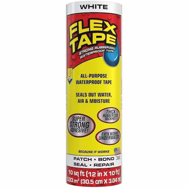Flex Tape, 10 cu ft, Rubber Base, White