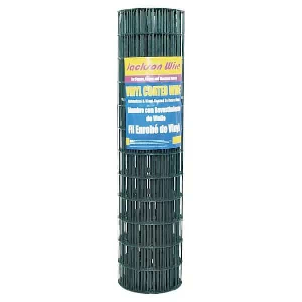 Jackson Wire 10 14 25 30 Welded Garden Fence, 16 ga, 50 ft L, 36 in H, Galvanized