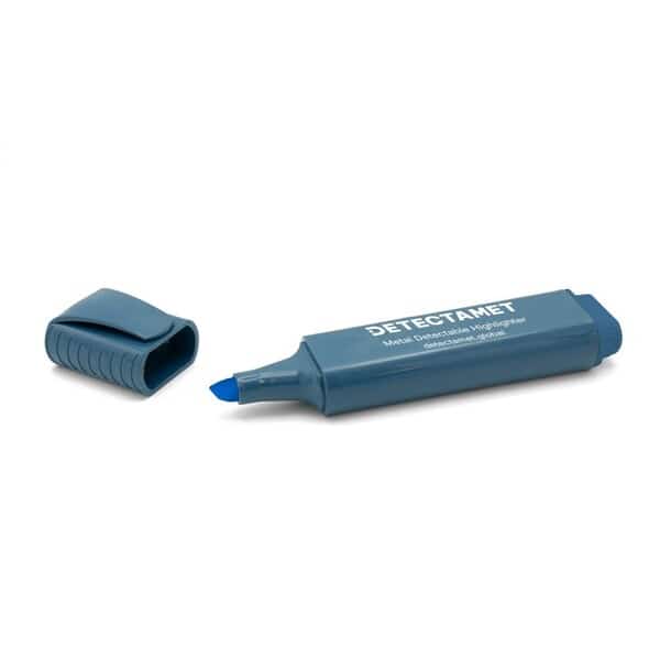 Detectable Highlighter, Blue Ink, Chisel Tip, PK5