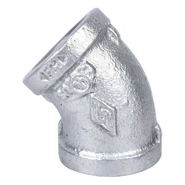 Exclusively Orgill Pipe Elbow, 34 in, Threaded, 45 deg Angle, SCH 40 Schedule, 300 psi Pressure
