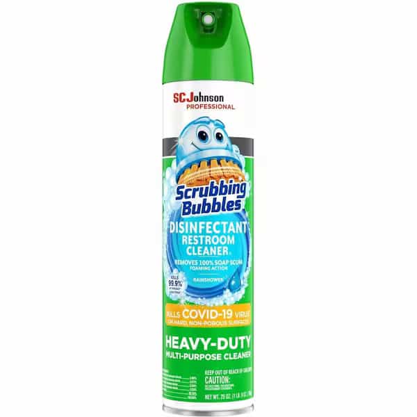 Bathroom Cleaner,25 oz,Aerosol Can,PK12, Mfr#: 313358, SCRUBBING BUBBLES