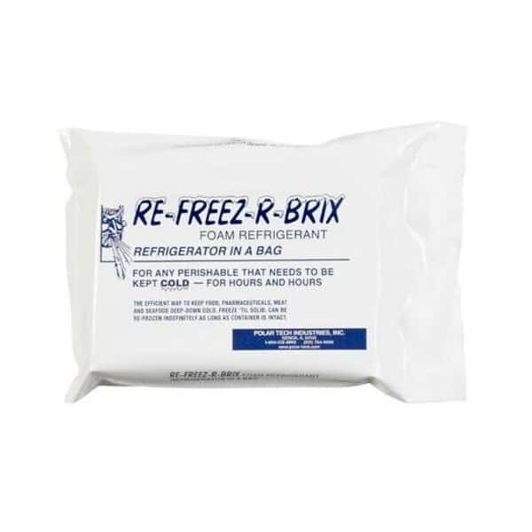 Re-Freez-R-Brix Cold Bricks, 7" x 5" x 1 1/2", White, PK12