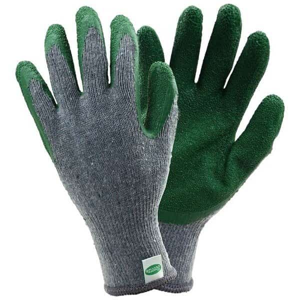 SC30501 L3P Coated Gloves, Men's, L, Elastic Knit Wrist Cuff, Latex Coating, Polyester Glove, Gray, Scotts, Mfr#: SC30501/L3P