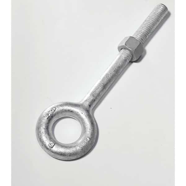 Eye Bolt 5/8", 6 in Shank, 1-1/4 in ID, Steel, Galvanized, Baron, Mfr#: 24-5/8X6