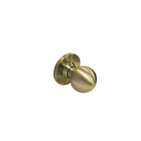 Bright Brass Grade 3 Light Duty Residential Cylindrical Dummy Door Knob